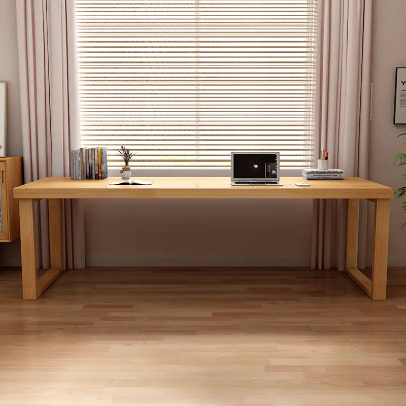 Solid Wood Large Desk for Home Office and Writing