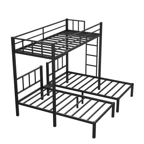 Twin Bunk Beds For 3, Twin XL Over Twin Beds, Metal