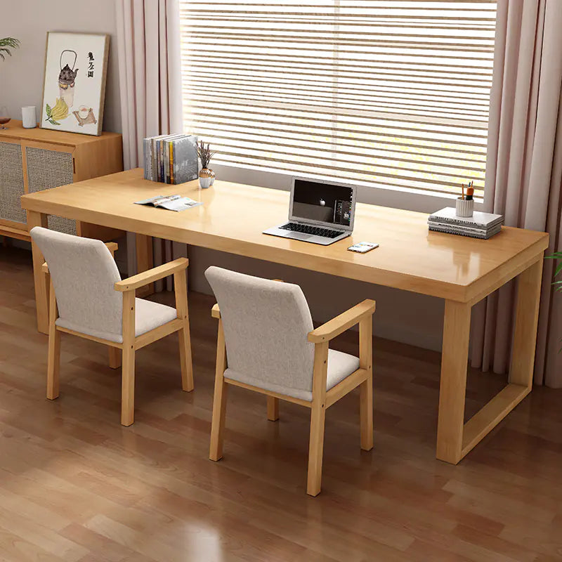 Solid Wood Large Desk for Home Office and Writing