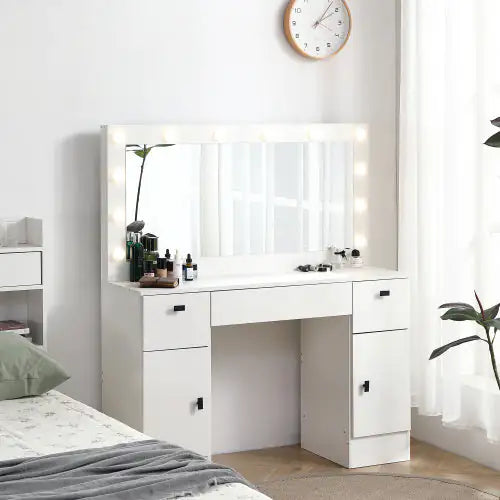 Dresser With Illuminated Mirror, 3 Colors