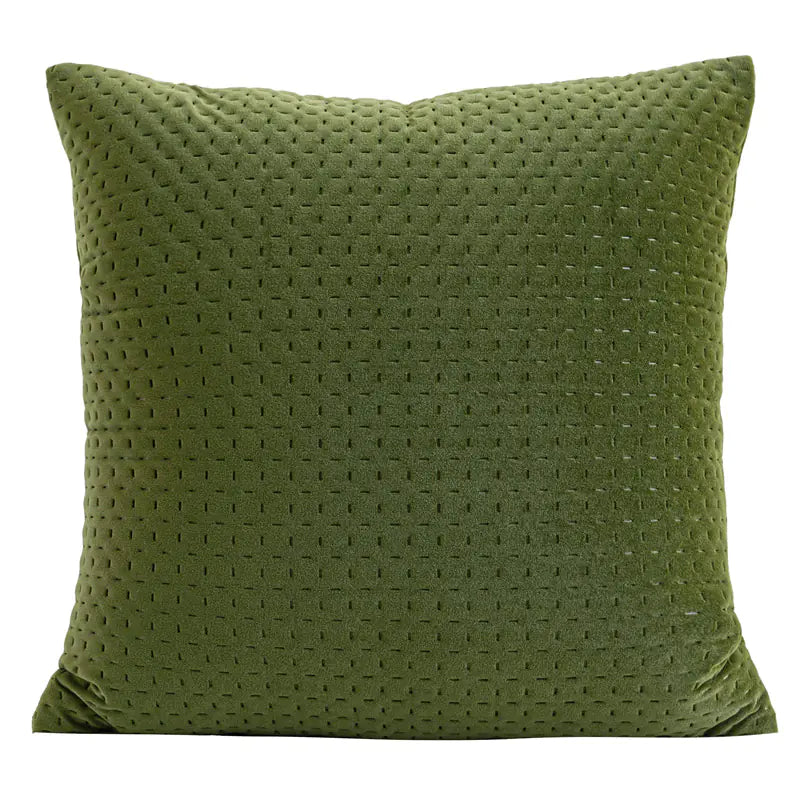 Geometric Green 3D Pleated Pillow