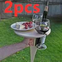 Compact Folding Wine Picnic Table