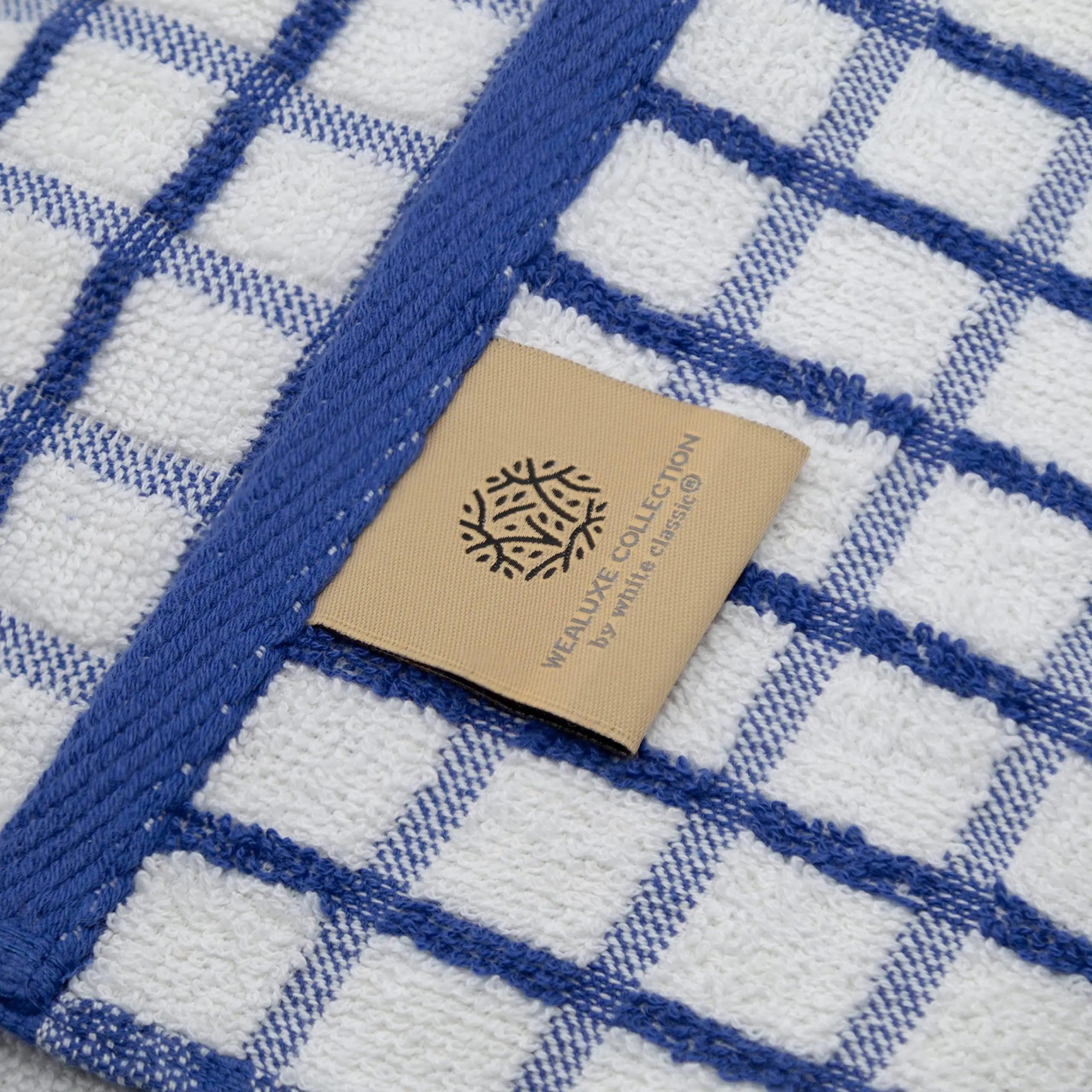 Premium Dish Towels with Hanging Loop 8 Pack 16x26in Blue