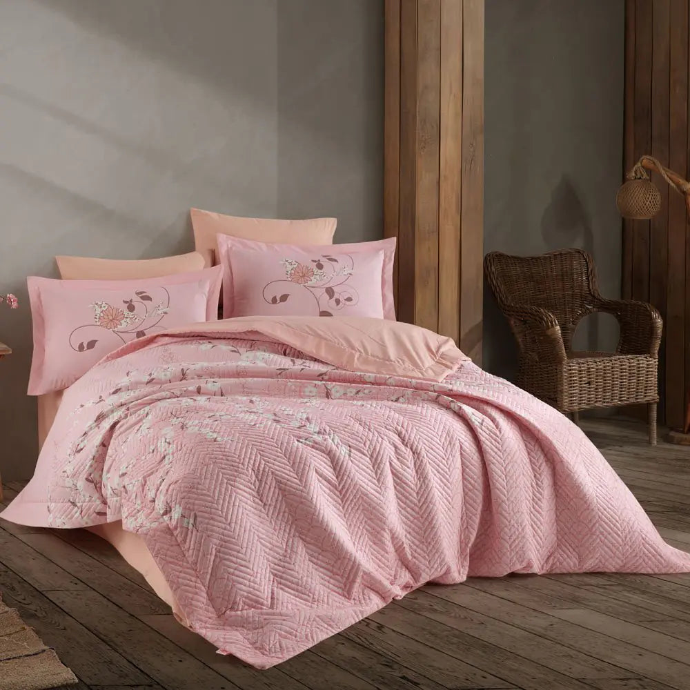 CottonSoft Quilted Double Duvet Set