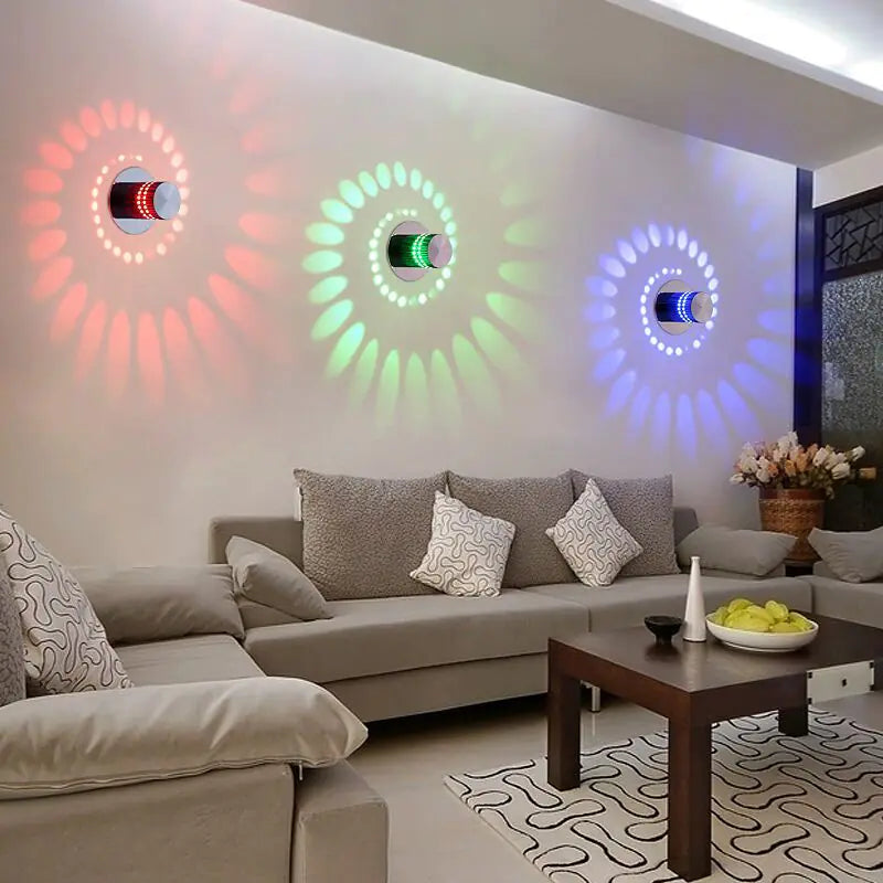 Contemporary LED Multi-Color Wall Light