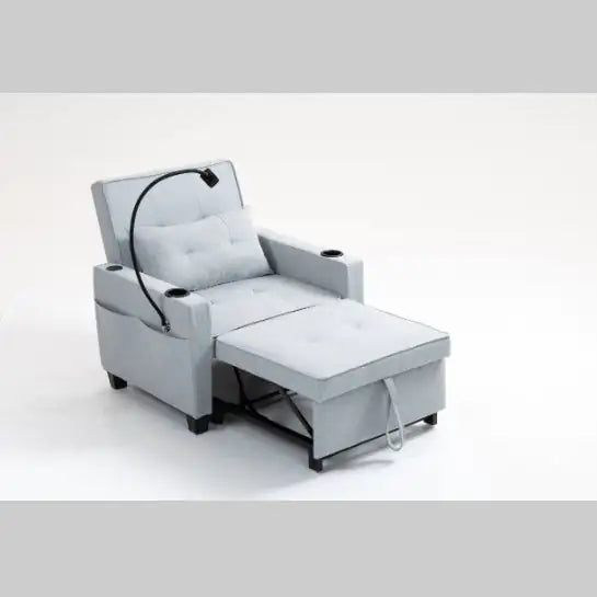 Futon Chair Convertible Bed, 3-in-1 Pull Out Sleeper