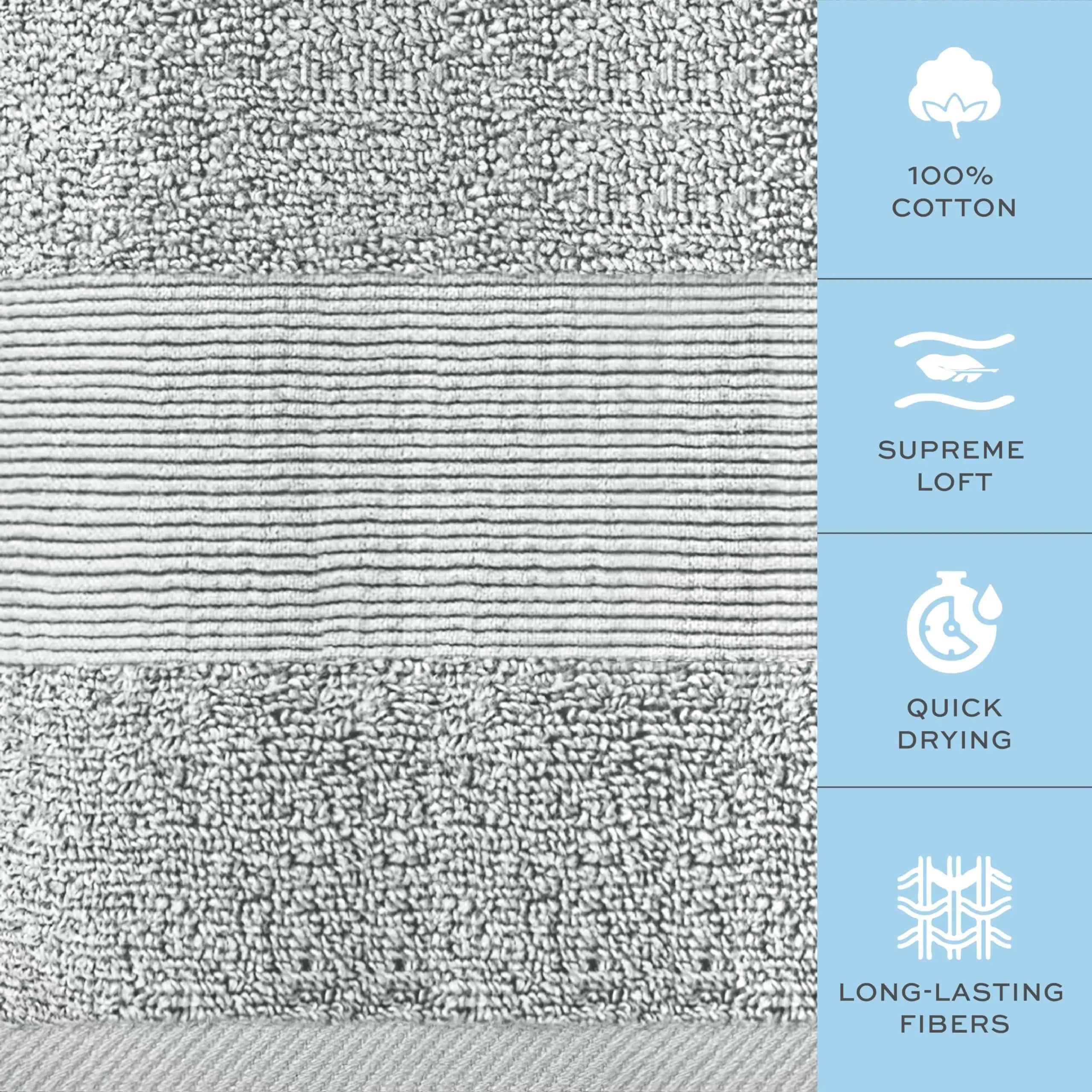 6 Pcs Resort Collection Soft Hand Towels 16x27