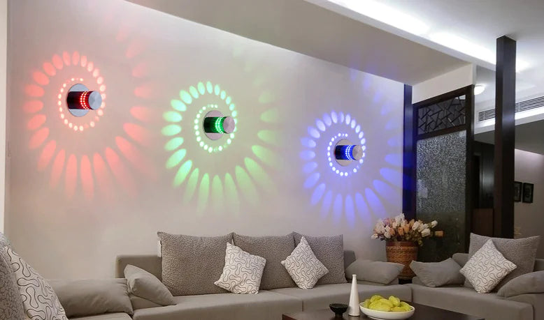 Contemporary LED Multi-Color Wall Light