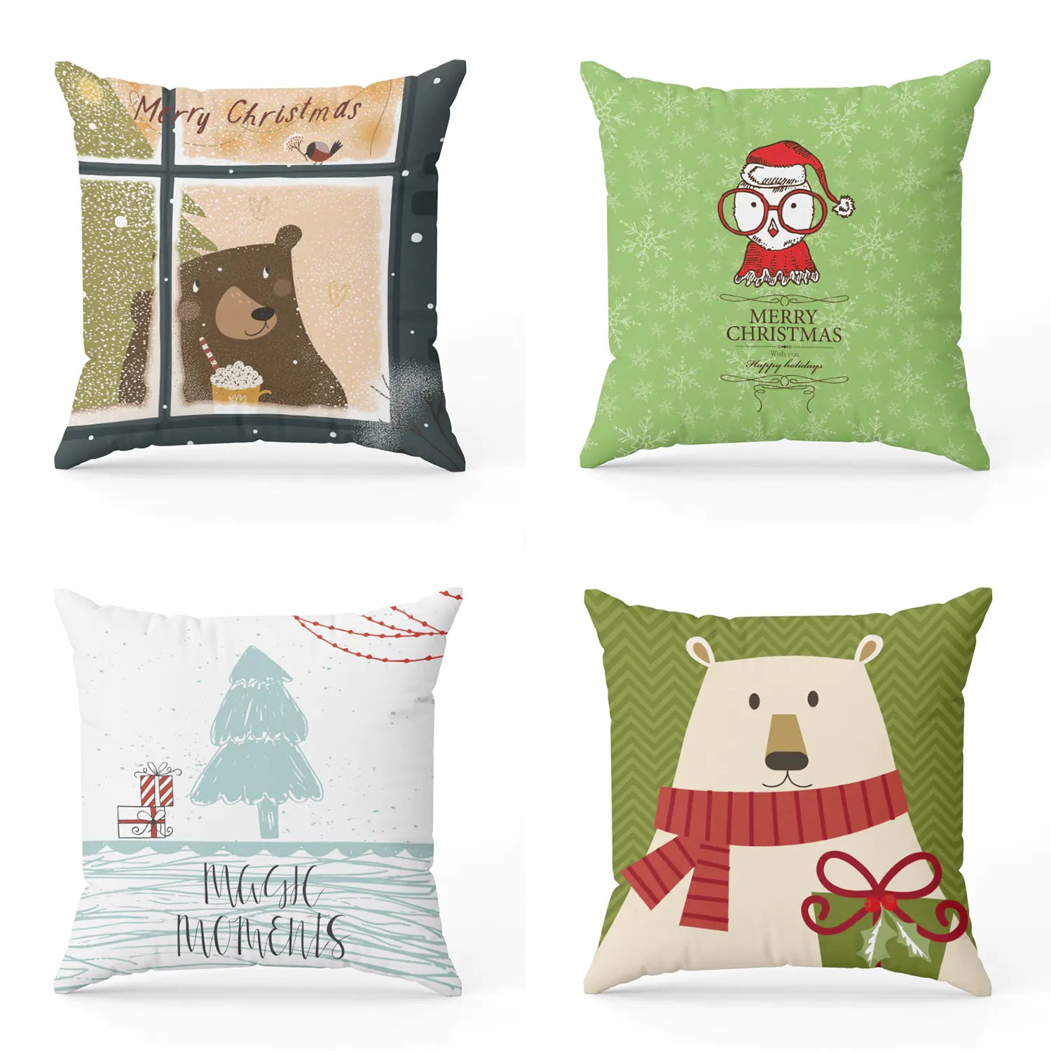 Holiday Tree Pillow Slip for Sofas
