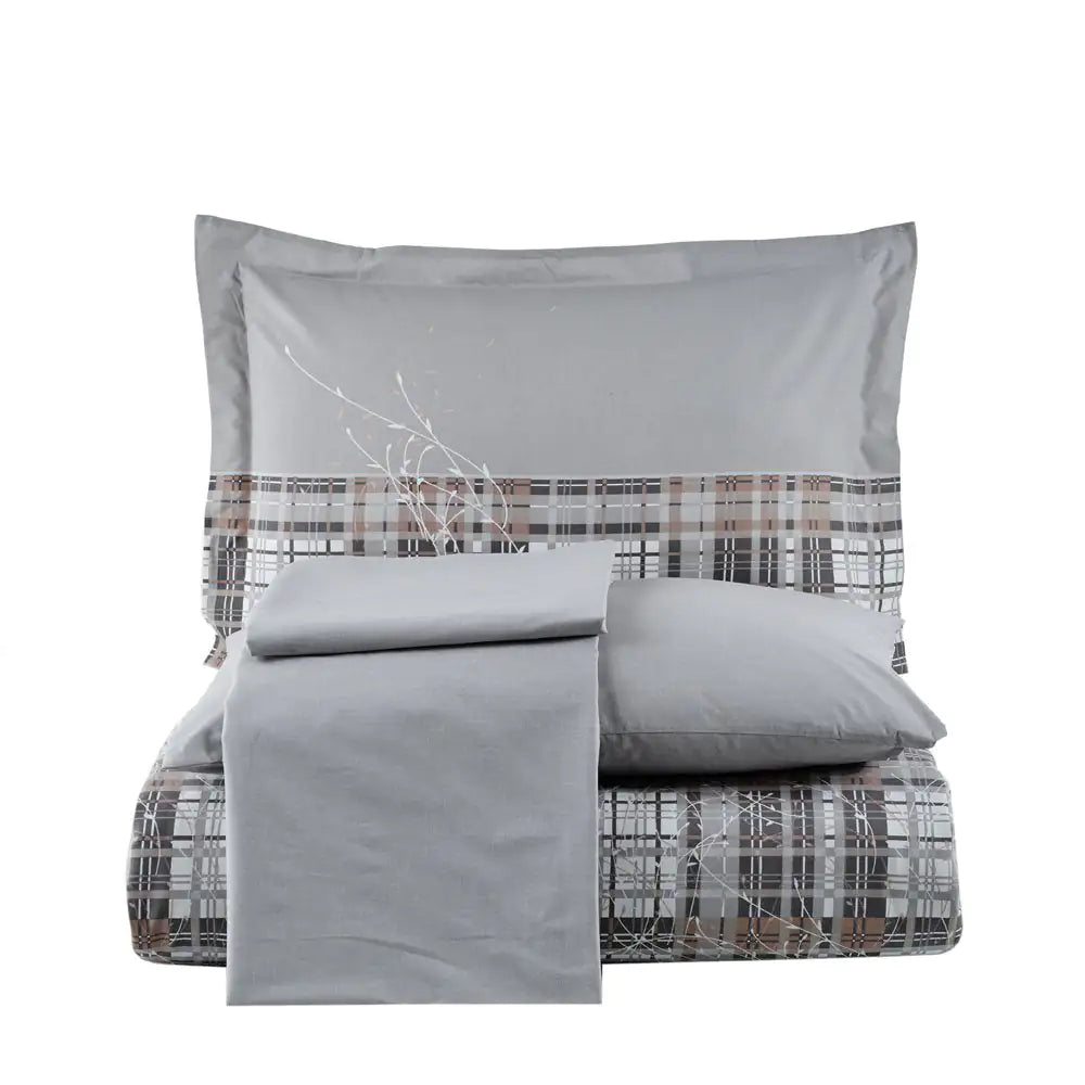 Lucia Cotton Poplin Double Duvet Set