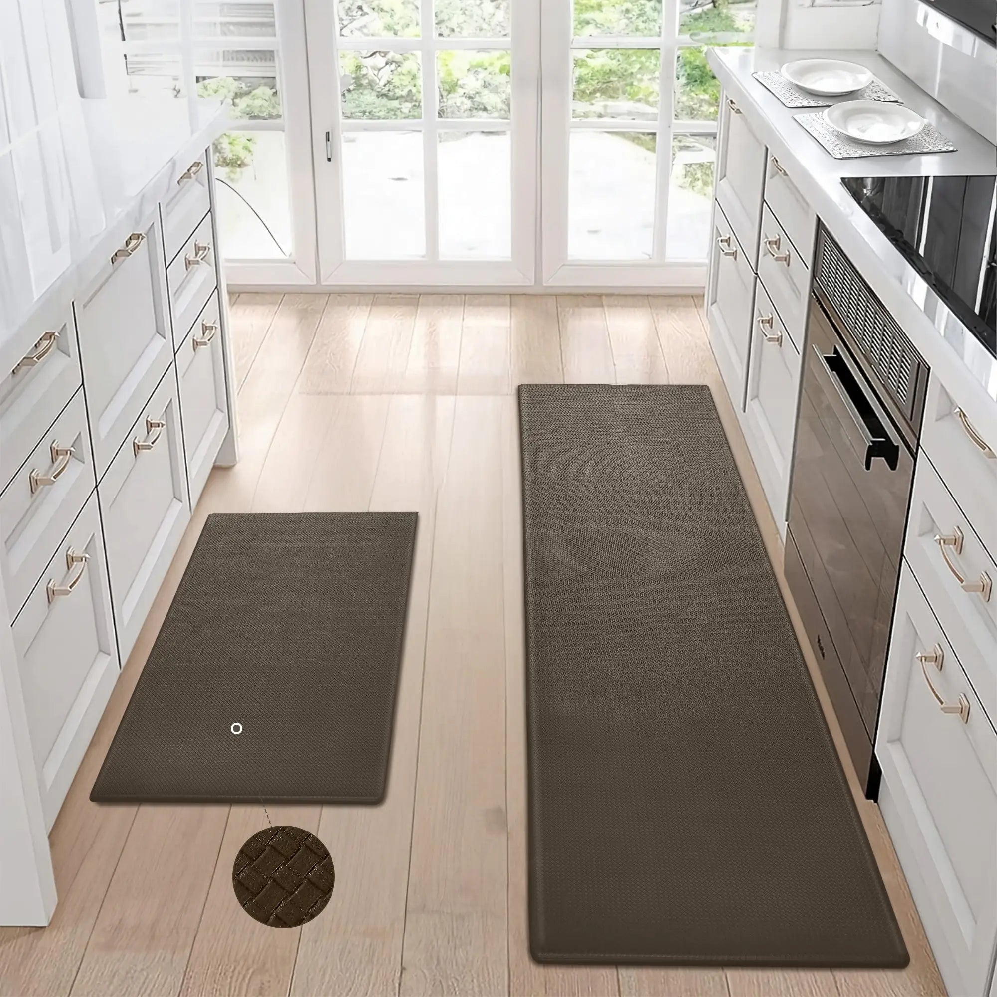 Kitchen Floor Mat Two-piece Set