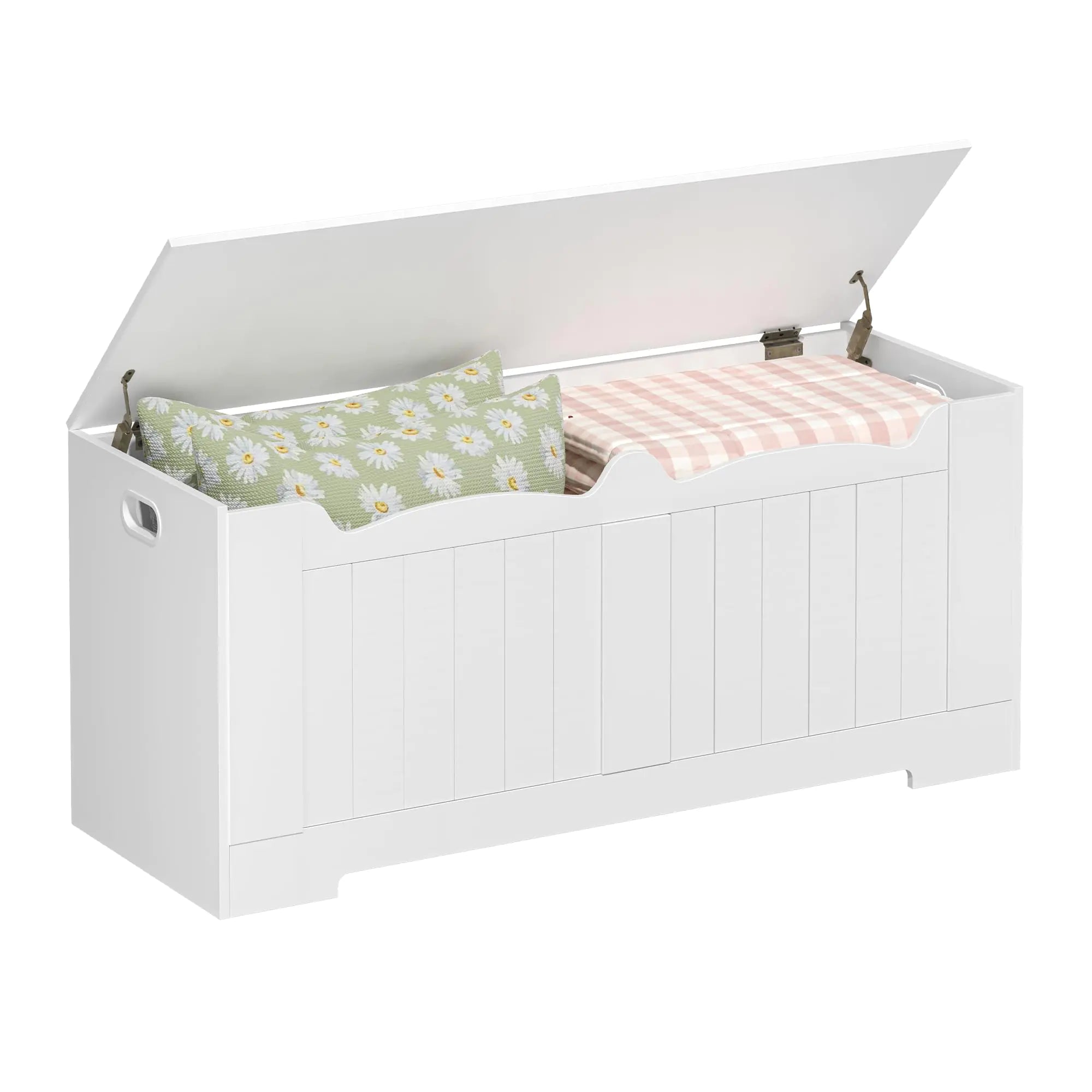 Hzuaneri Storage Chest Storage Trunk with 2 Metal Hinge 43.3"