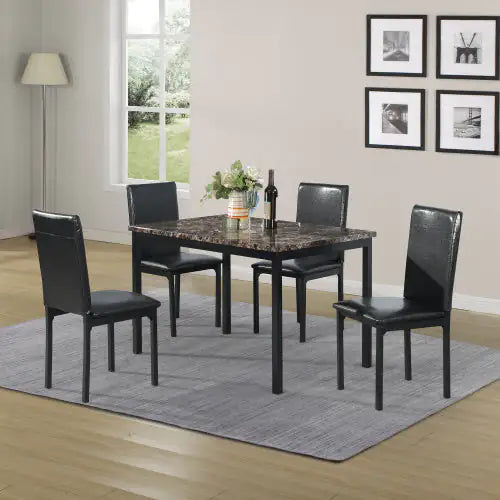 Furniture 5-piece Metal Dining Set