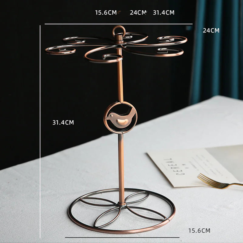 Elegant Wine & Goblet Holder