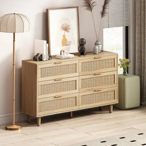 Drawers Rattan Storage Cabinet Rattan Drawer