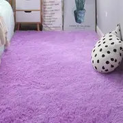 Soft Square Plush Rug and Decorative Throw Blanket 47x63in