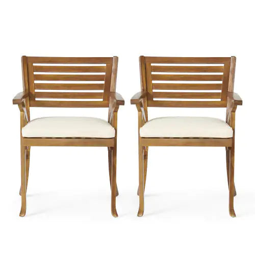 2-piece Set Of Wooden Dining Chairs