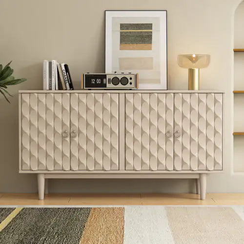 Modern 4-door Sideboard With Convex Doors