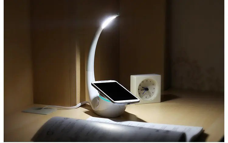 Wireless Charging Desk Lamp and Charger Combo