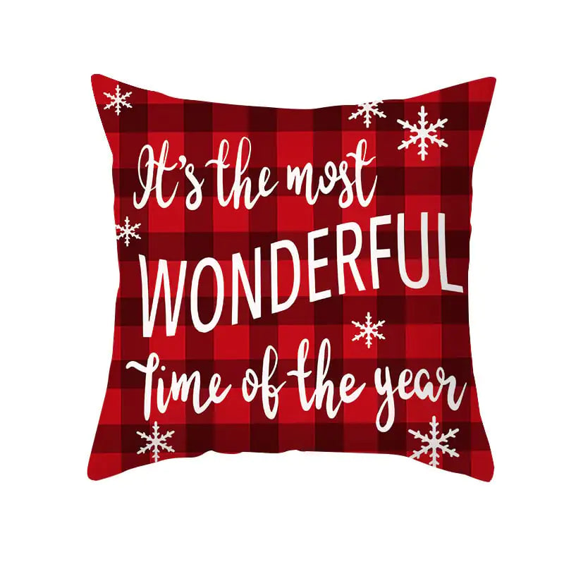 Festive Cartoon Cushion Cover