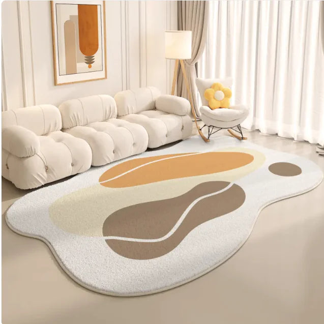 Spacious Modern Living Room Rug