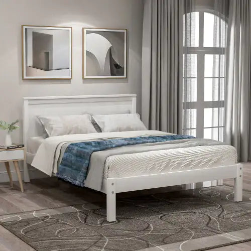 Twin Platform Bed Frame With Headboard