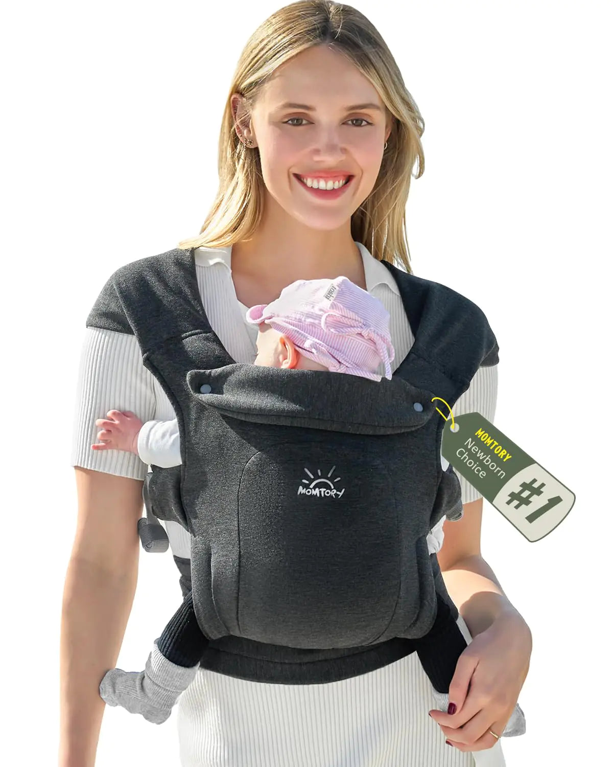 MOMTORY Baby Carrier Newborn Carrier Ergonomic