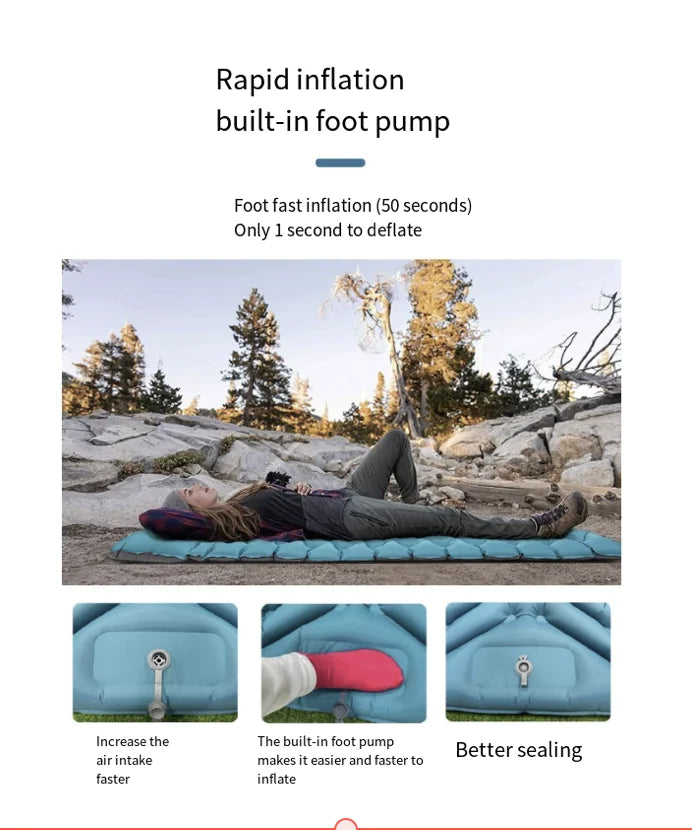 Durable Waterproof TPU Inflatable Outdoor Mattress