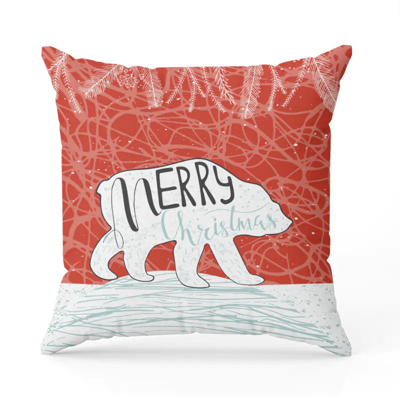 Holiday Tree Pillow Slip for Sofas