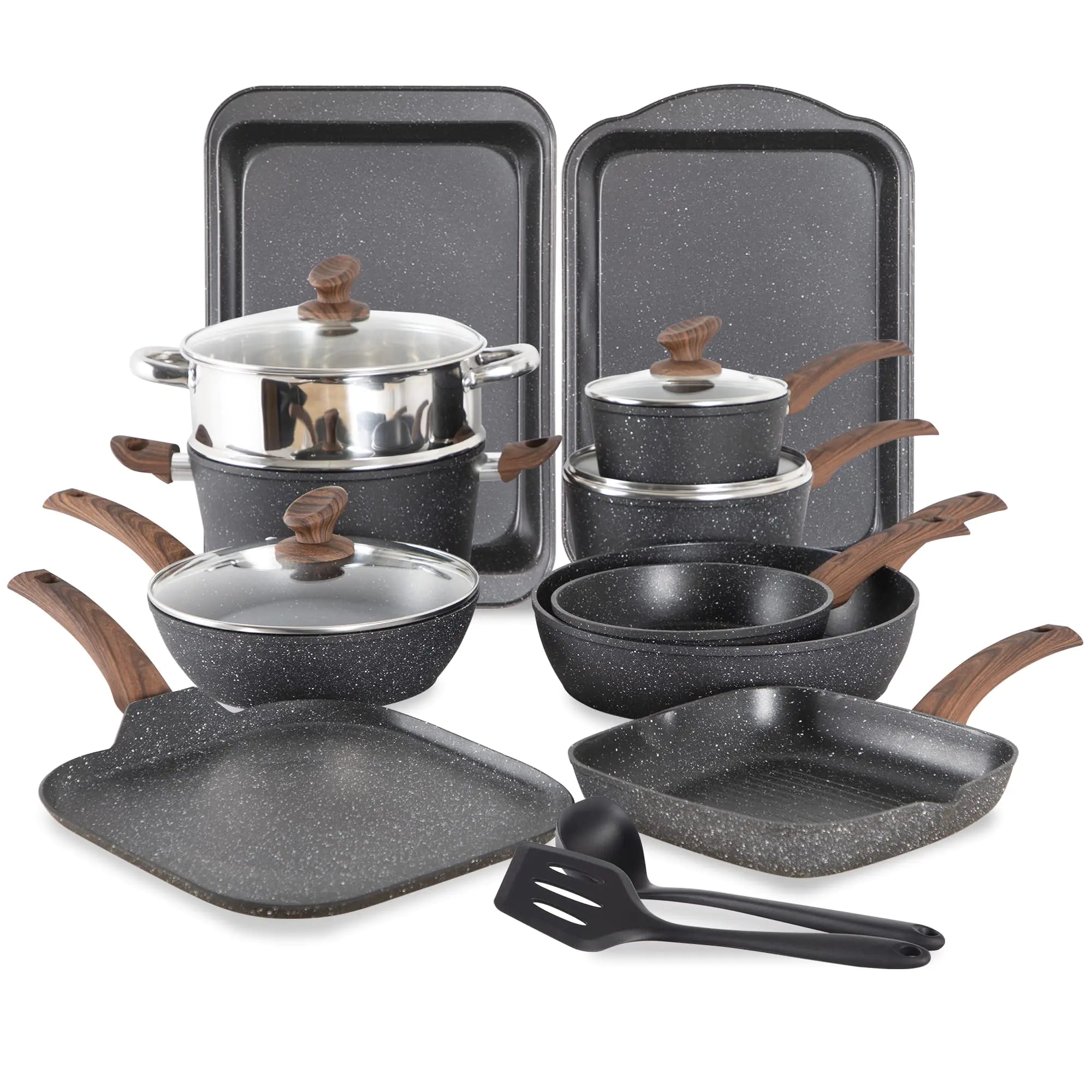 MAISON ARTS 17 Piece Pots and Pans Set