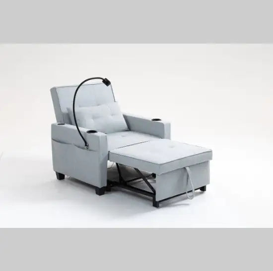 Futon Chair Convertible Bed, 3-in-1 Pull Out Sleeper