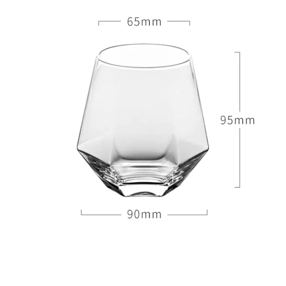 Six-Row Glass Cold Water Bottle
