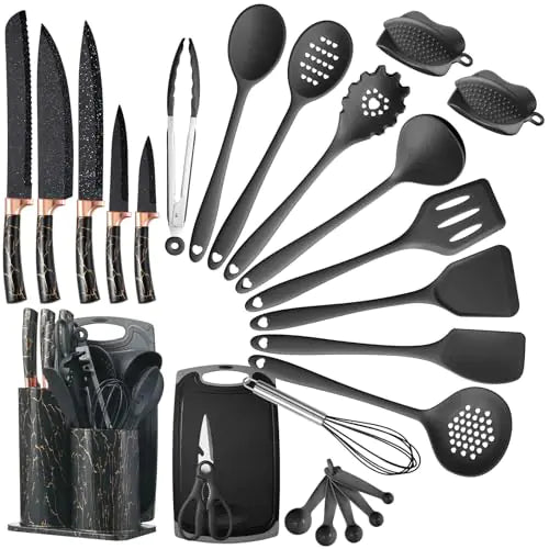 LSFCHUJU 25 PCS Kitchen Utensils Set