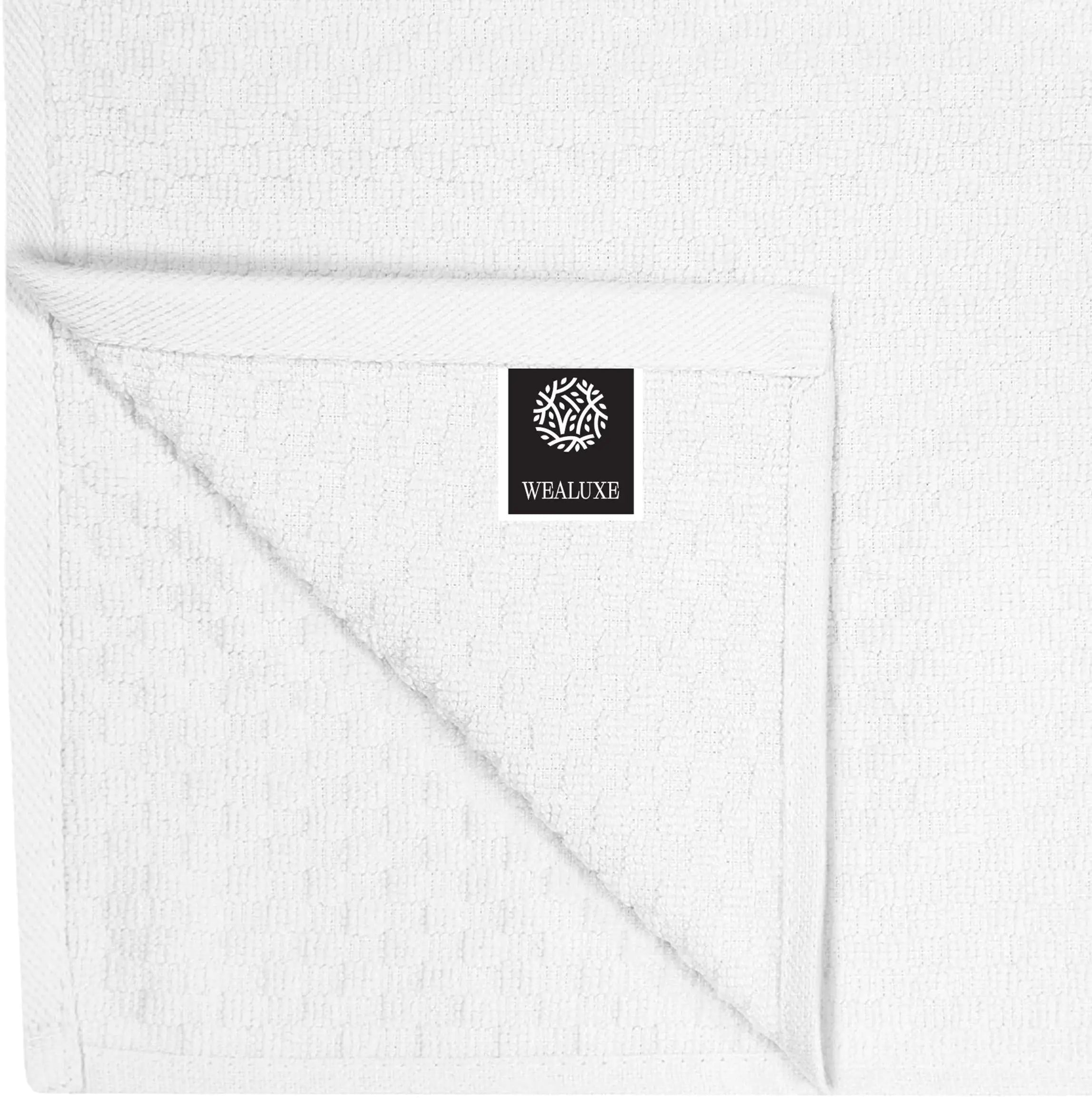 12 Pack Cotton Kitchen Towels, 15x26 In Black White
