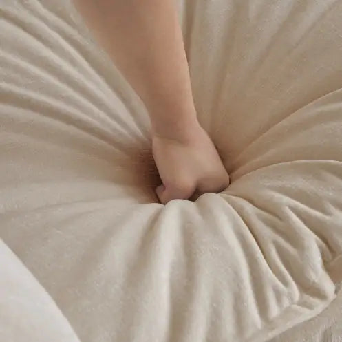 Mid-Century Modern Couch 3-Seater Sofa With Armrest Pillows