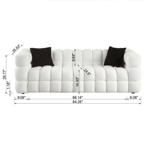 Marshmallow Sofa 84.3 Length ,35.83 Depth ,3 Seater