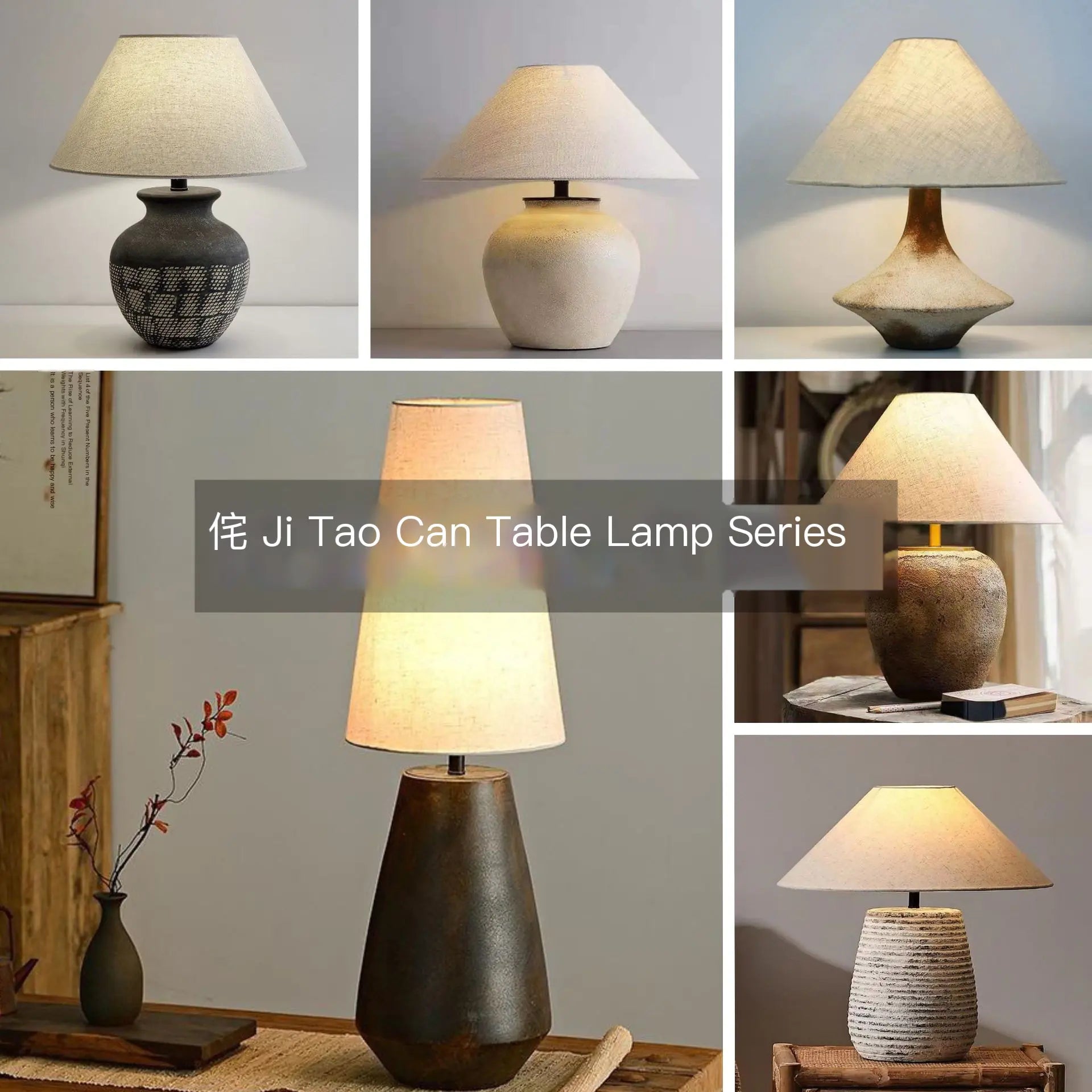 Tokyo Essence Ceramic Lamp - Vintage Design