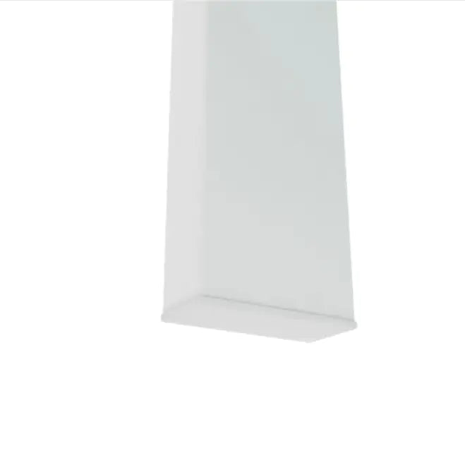 White Coffee Table, Clear Modern