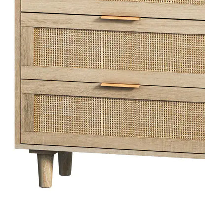 Drawers Rattan Storage Cabinet Rattan Drawer