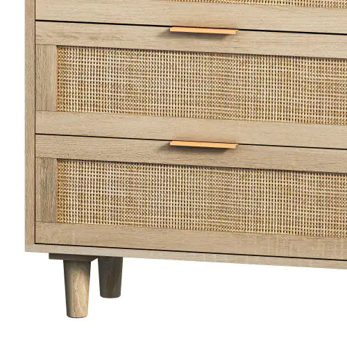 Drawers Rattan Storage Cabinet Rattan Drawer