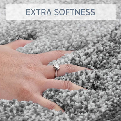 Luxury Microfiber Bath Rug Mat - Soft, Non-Slip, Grey