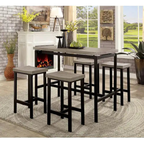 5 Pc Counter Height Table Set