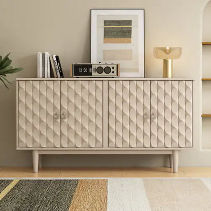 Modern 4-door Sideboard With Convex Doors