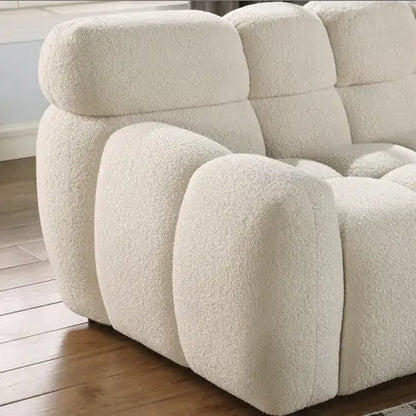 Marshmallow Sofa, 3 Seater, Black BOUCLE