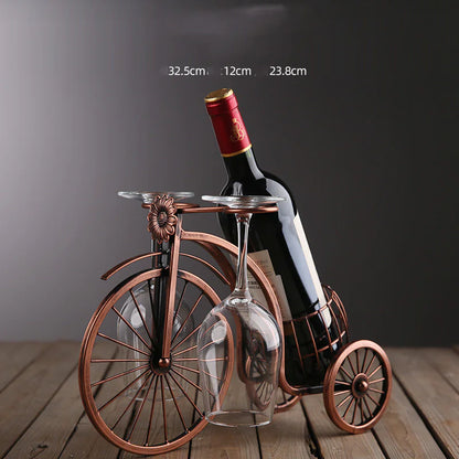 Elegant Wine & Goblet Holder