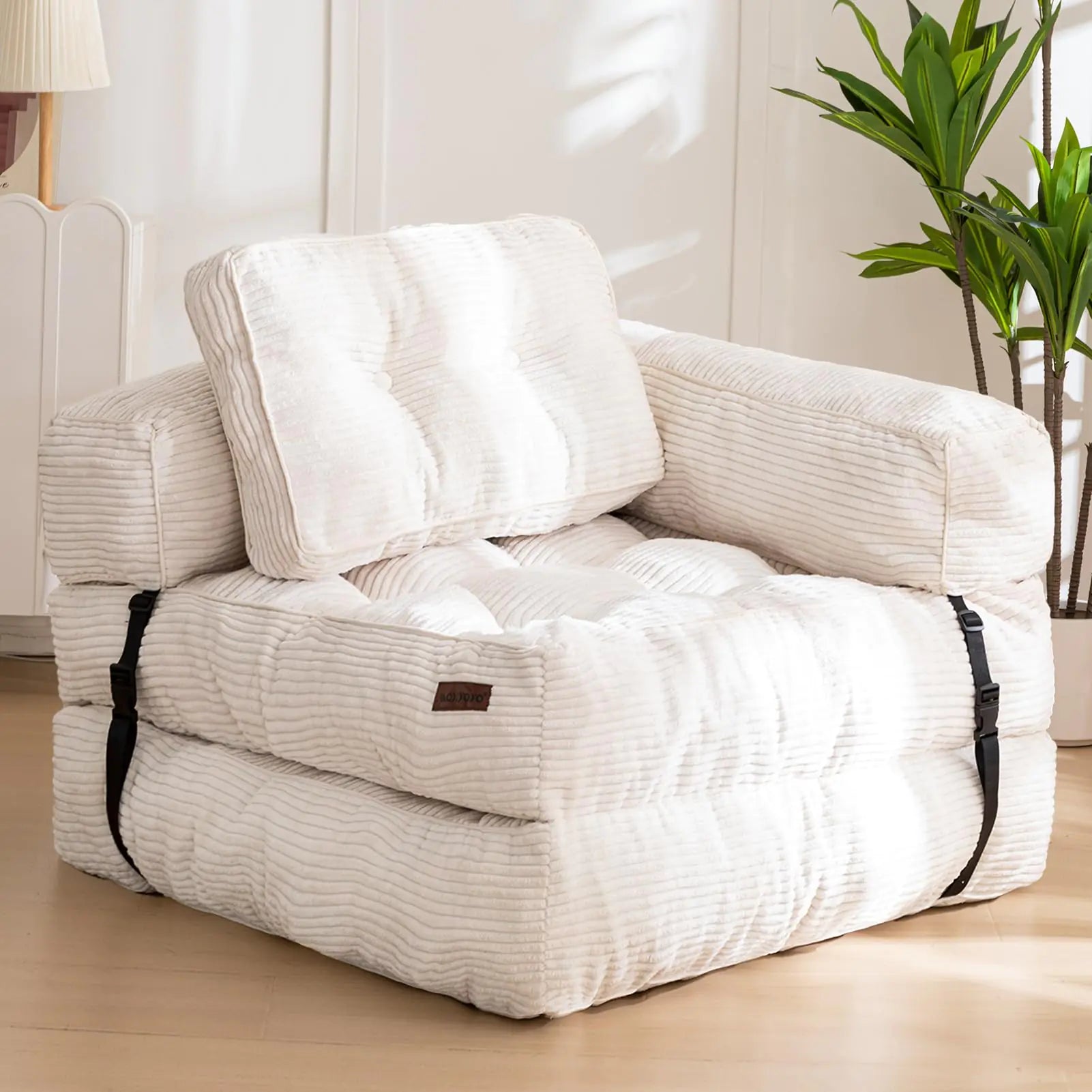 MAXYOYO Folding Sofa Bed L-Shaped Convertible