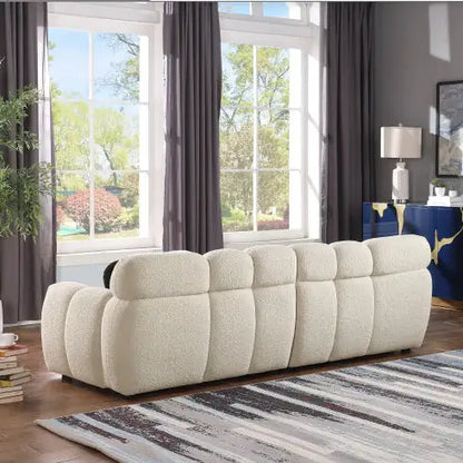 Marshmallow Sofa, 3 Seater, Black BOUCLE