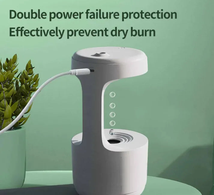 Water Drop Aroma Diffuser with Clock for Bedroom & Office