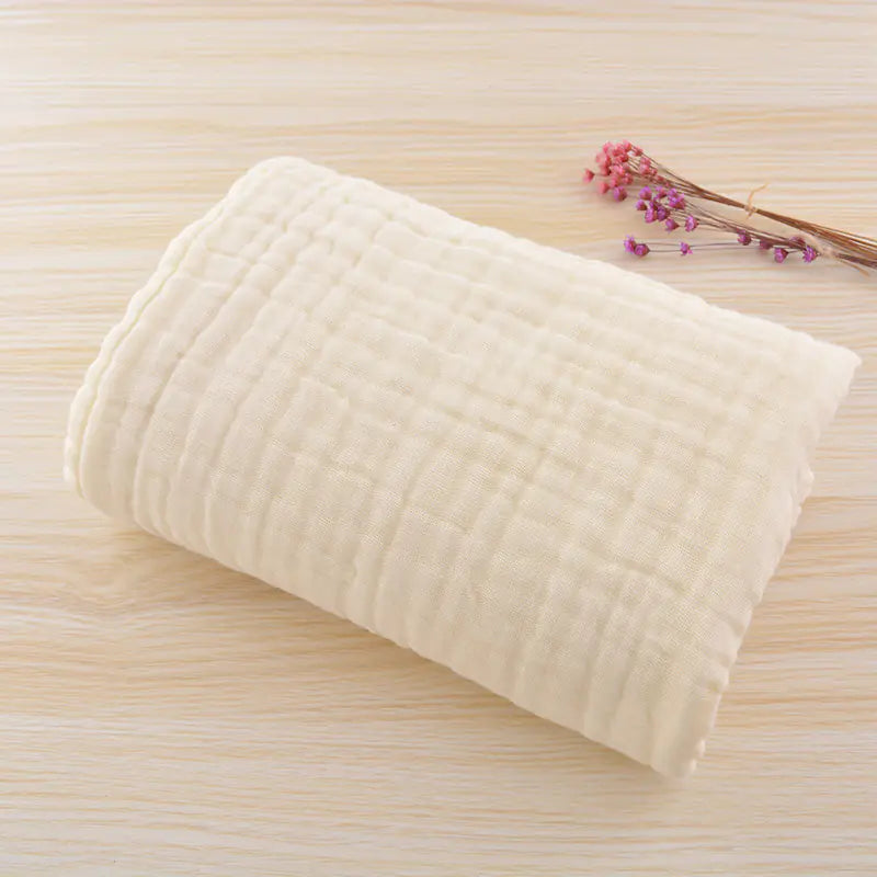 Cotton Baby Blanket, Six-Layer Ruffled Design