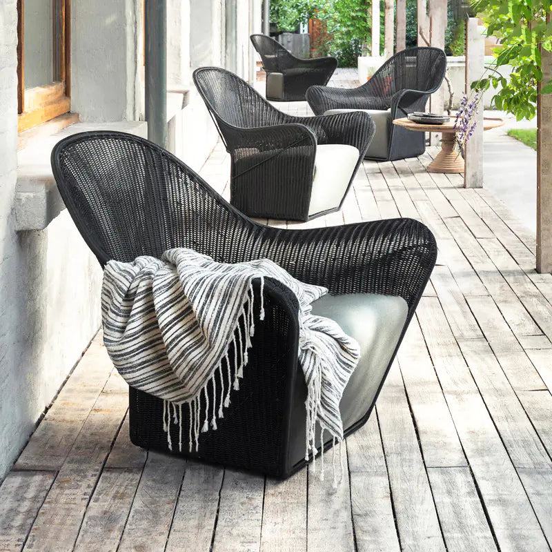 Creative Nordic Outdoor Single Rattan Sofa Design